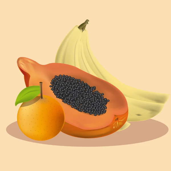 Frutas — Vector de stock