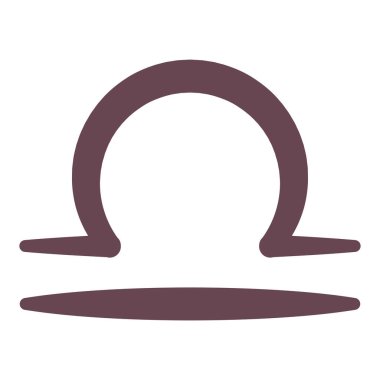 İzole Terazi burcu işaret sembolü Vektör