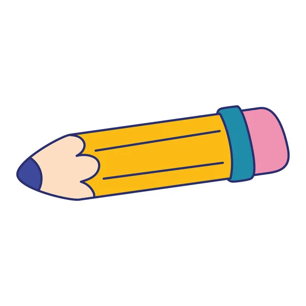 Izolált sárga fa ceruza ikon vektor — Stock Vector