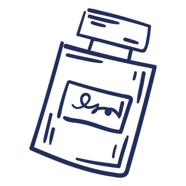 Ayrı bir parfüm şişesi taşıyıcısı çizimi.