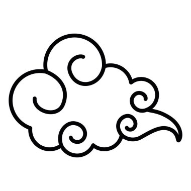 Soyut Asyalı bulut simgesi taşıyıcısı