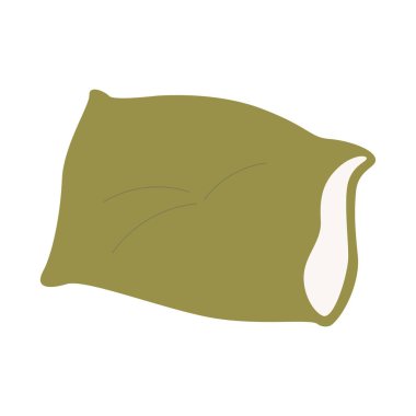 İzole edilmiş renkli yastık simgesi Ev dekorasyonu Vektörü