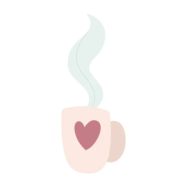 Isolated coffee or tea cup icon Hot drink Vector — Stock Vector