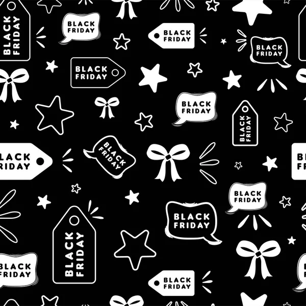Black friday pattern template sale promotion background Vector — Stock Vector