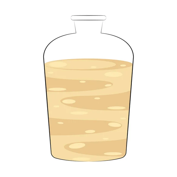 Isolerad spa skönhetsprodukt på en flaska ikon Vector — Stock vektor