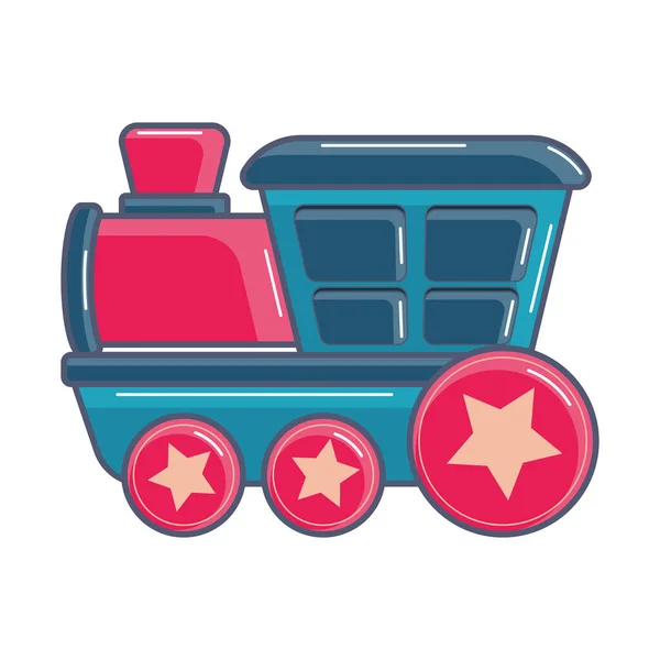 Isolated train toy icon flat design Vector — Stock Vector