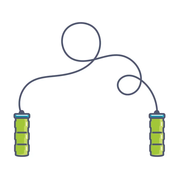 Isolée icône de jouet de corde design plat vecteur — Image vectorielle