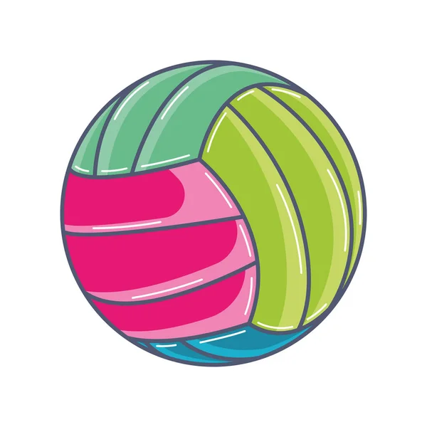 Isolated colored volleyball ball toy icon flat design Vector — Stock Vector