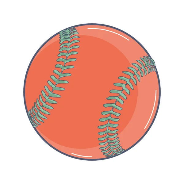 Isolierte farbige Baseballspielzeug-Ikone flaches Design Vector — Stockvektor