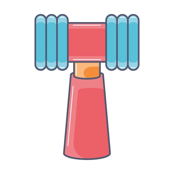 Isolated colored hammer toy icon flat design Vector — Stock Vector