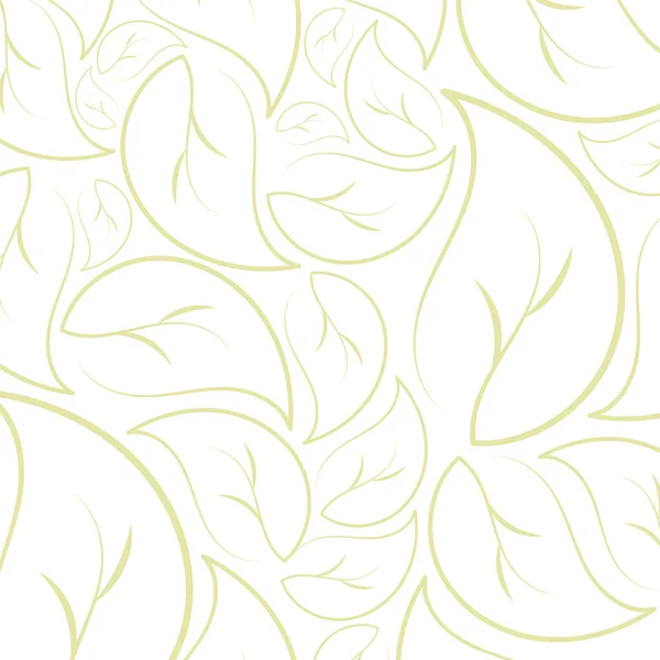 カラー生態系の葉のパターンの背景ベクトル — ストックベクタ