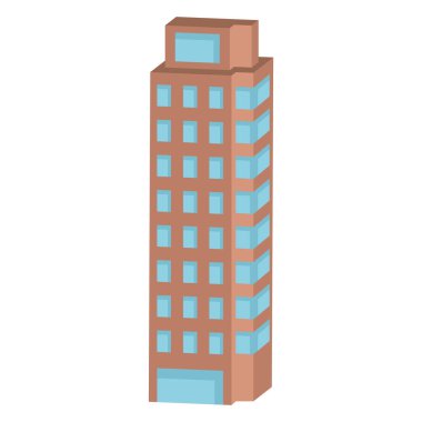 İzole edilmiş 3D konut ikonu taşıyıcı