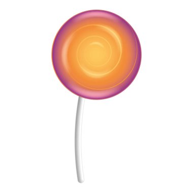 İzole edilmiş renkli girdap lolipop görüntü vektörü