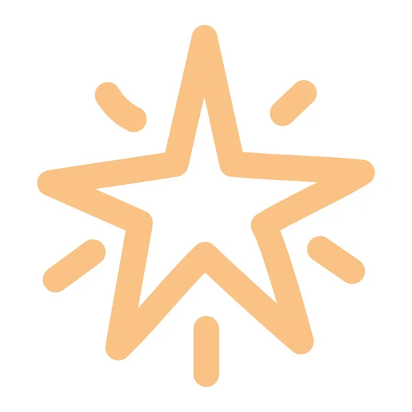 Isolé étoile brillante icône de forme vectorielle — Image vectorielle