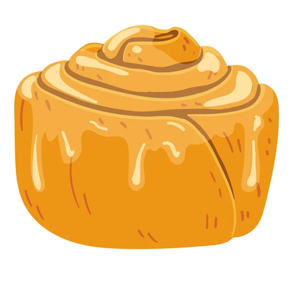 Geïsoleerde zoete muffin Bakkerijproduct Vector — Stockvector