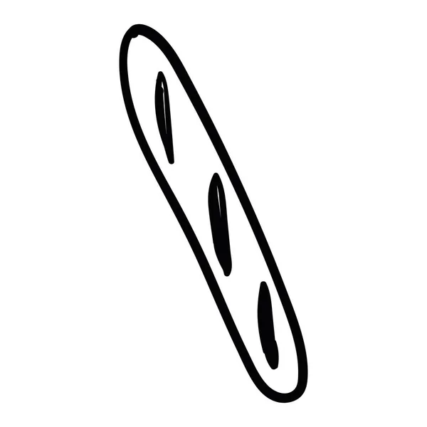 Isolée icône de pain plat design vectoriel — Image vectorielle