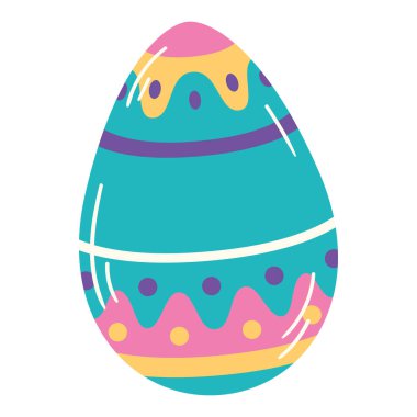 Renkli Paskalya yumurtası ikonu taşıyıcısı