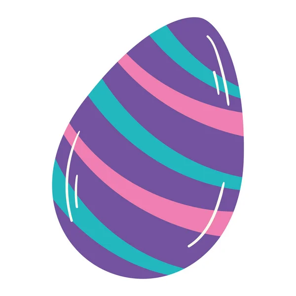 Icono de huevo de Pascua de color aislado Vector — Vector de stock