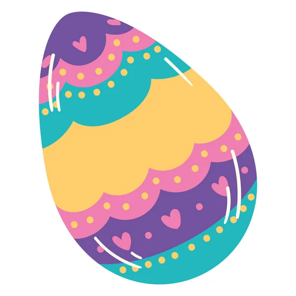 Isolato colorato icona uovo di Pasqua vettoriale — Vettoriale Stock