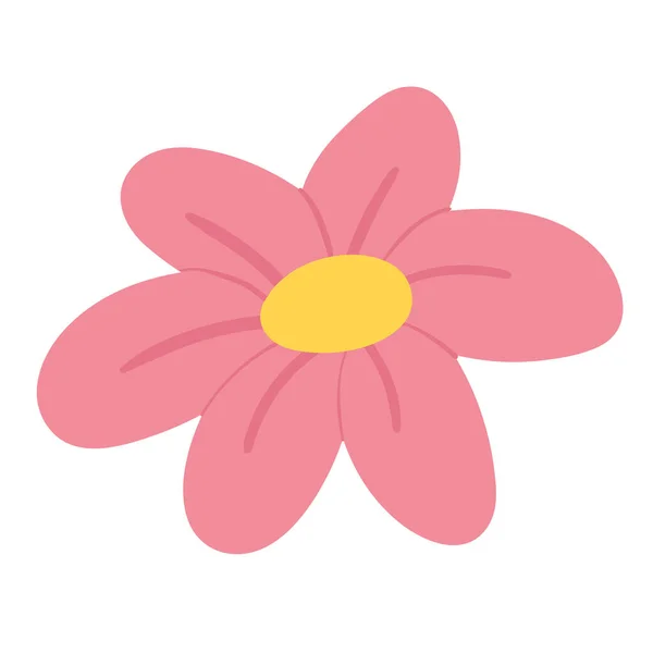 Ізольований кольоровий квітковий значок плоский дизайн Вектор — стоковий вектор