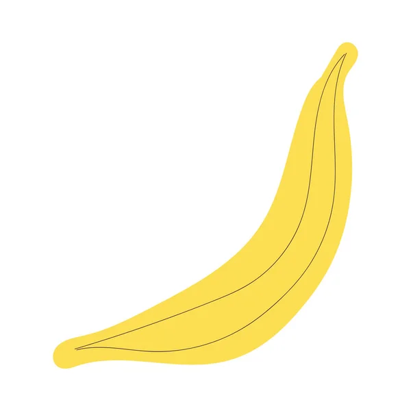 Geïsoleerde Schets Van Een Bananenicoon Vector Illustratie — Stockvector