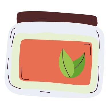 Vücut losyonu Vektör illüstrasyonunun izole edilmiş bir çizimi