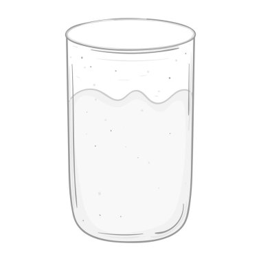 Isolated milk glass Dairy product icon Vector illustration