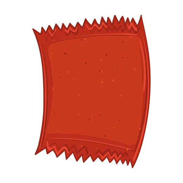 Изолированный Мешок Чипсов Векторная Иллюстрация Быстрого Питания — стоковый вектор