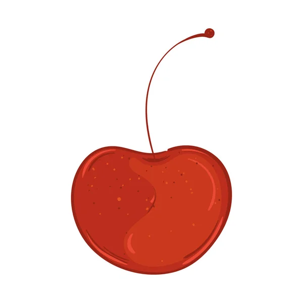Isolated Cherry Icon Fruits Healthy Food Vector Illustration — Stockvektor