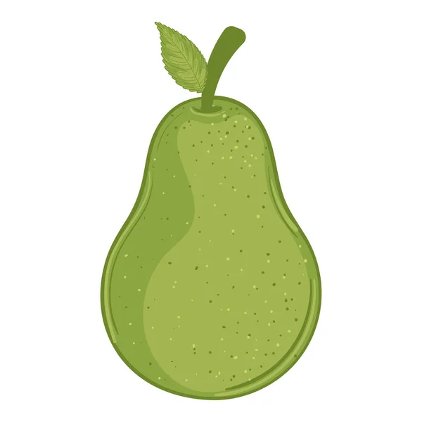 Isolated Pear Icon Fruits Healthy Food Vector Illustration — Archivo Imágenes Vectoriales