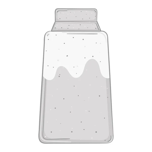 Isolated Bottle Milk Dairy Product Icon Vector Illustration —  Vetores de Stock