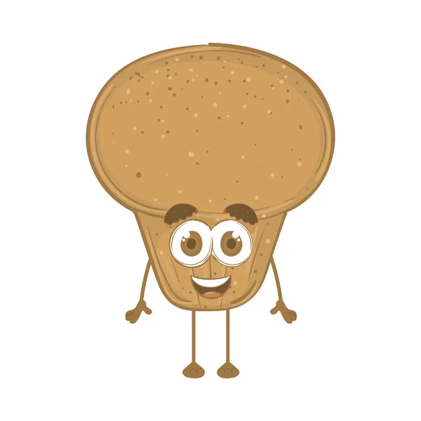 Isolated Muffin Cartoon Kawaii Bakery Product Vector Illustration — ストックベクタ
