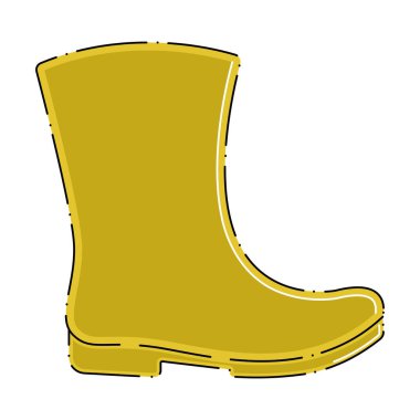 İzole edilmiş sonbahar bot simgesi Vektör illüstrasyonuName