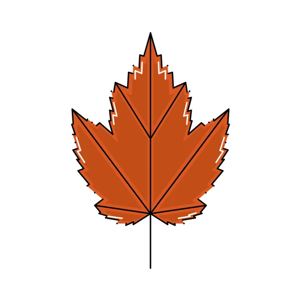 絶縁カラーの紅葉アイコンベクトルイラスト — ストックベクタ