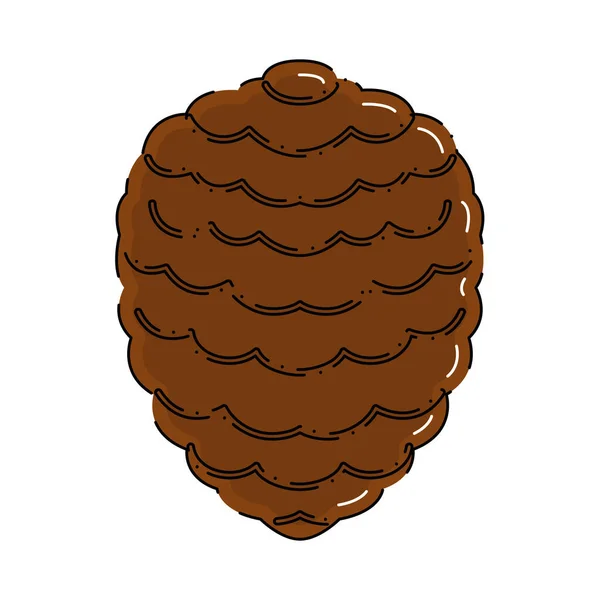 Izolované Barevné Podzimní Ořechové Ikony Vektorové Ilustrace — Stockový vektor