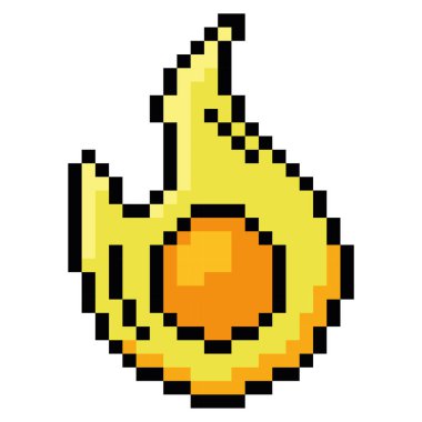 İzole edilmiş renkli video oyunu simgesi Pixelated style Vector illüstrasyonu