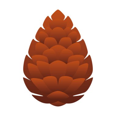 Ayrı renkte sonbahar fındık ikonu Vektör illüstrasyonu