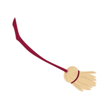 Ayrı şirin cadılar bayramı cadı süpürgesi simgesi temsilciliği