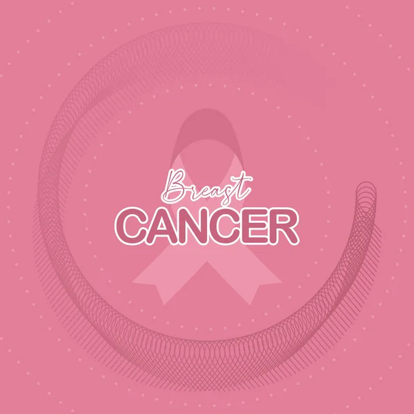 Pink heart ribon sign.Breast cancer awareness logo design. Stock