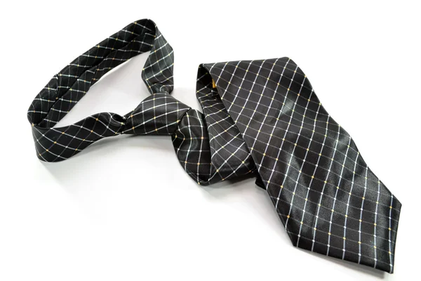 Zwarte patroon stropdas — Stockfoto