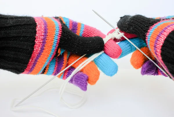 Knitting. Hobby — Stock Photo, Image
