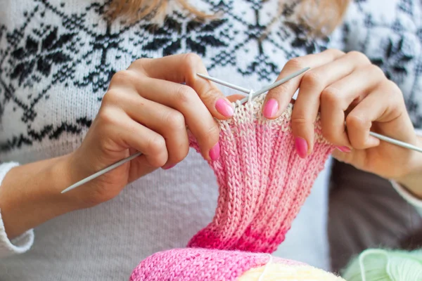 Lavorare a maglia — Foto Stock