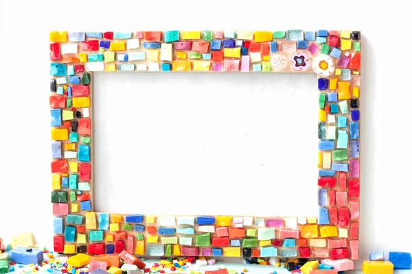 Mosaic handmade frame — Stock Photo, Image