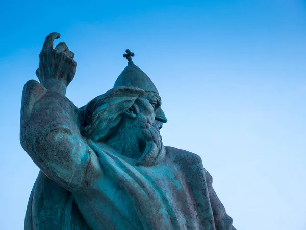 Statue Croatian Grgur Ninski Nin Dalmatia Croati — Stock Photo, Image