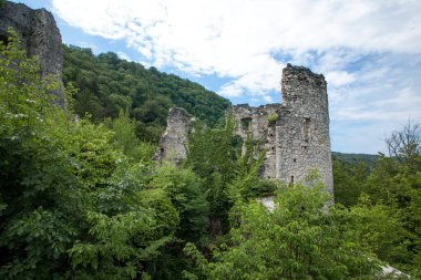 Hırvatistan 'ın Samobor kentindeki antik kentin kalıntıları.