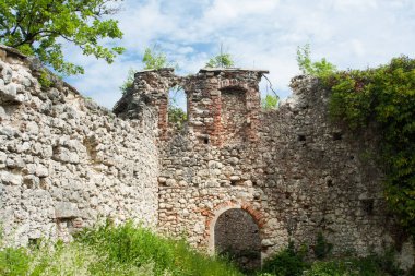 Ruins of ancient old town in Samobor, Croatia.