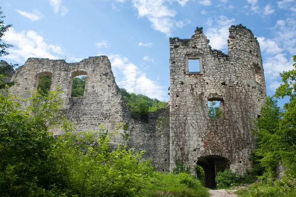 Rovine Dell Antica Città Vecchia Samobor Croazia — Foto Stock