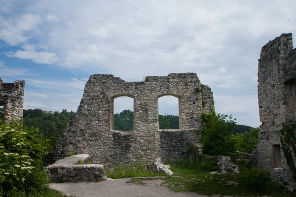 Rovine Dell Antica Città Vecchia Samobor Croazia — Foto Stock