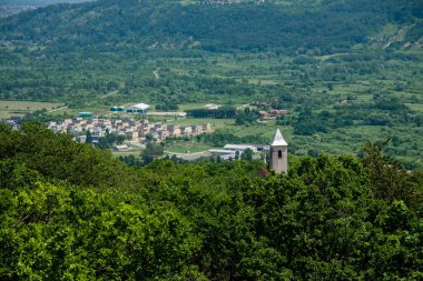 Hırvatistan 'ın Samobor Kasabası Panoraması, yeşil kırsal manzara