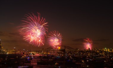 Fireworks Sidney yılbaşı 2013